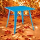 image 3 of Garden Bar Table - Metal - L80 x W80 x H76 cm - Blue Blue