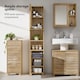image 3 of VonHaus Chester Tall Bathroom Cabinet in Oak Effect