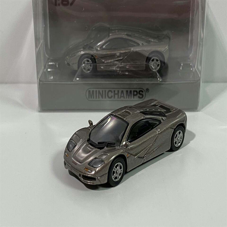 image 1 of Minichamps 870133824 McLaren F1 Roadcar 1994 Grey Metallic 1:87 Scale