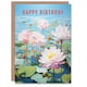 image 1 of Lotus Blooms Water Lily Pond Flowers For Her Birthday Card