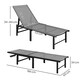 image 4 of Outsunny Sun Loungers Set of 2, 5-Level Reclining Sunbeds, Grey 