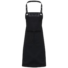 Premier Unisex Adult Espresso Full Apron | Black | Black/Black | One Size | 1