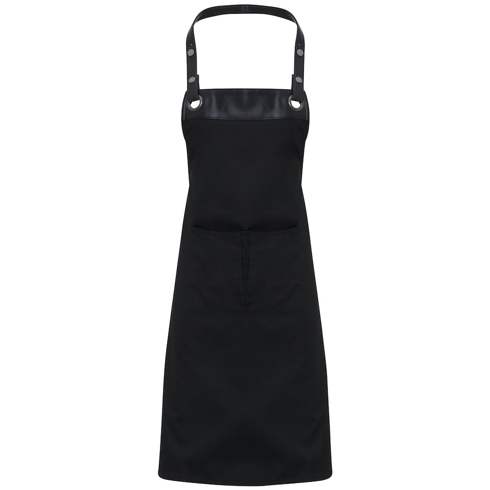 image 1 of Premier Unisex Adult Espresso Full Apron | Black | Black/Black | One Size | 1