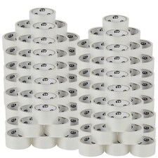 Heavy Duty Clear Packaging Tape Rolls Strong Adhesive for Sealing Parcels Boxes | White | 96
