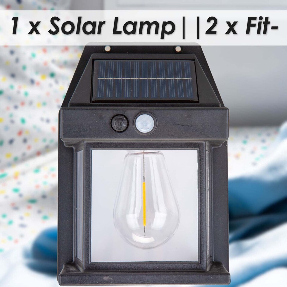 image 1 of Orma Solar Security Light Motion Sensor Black - 17cm x 10.5cm