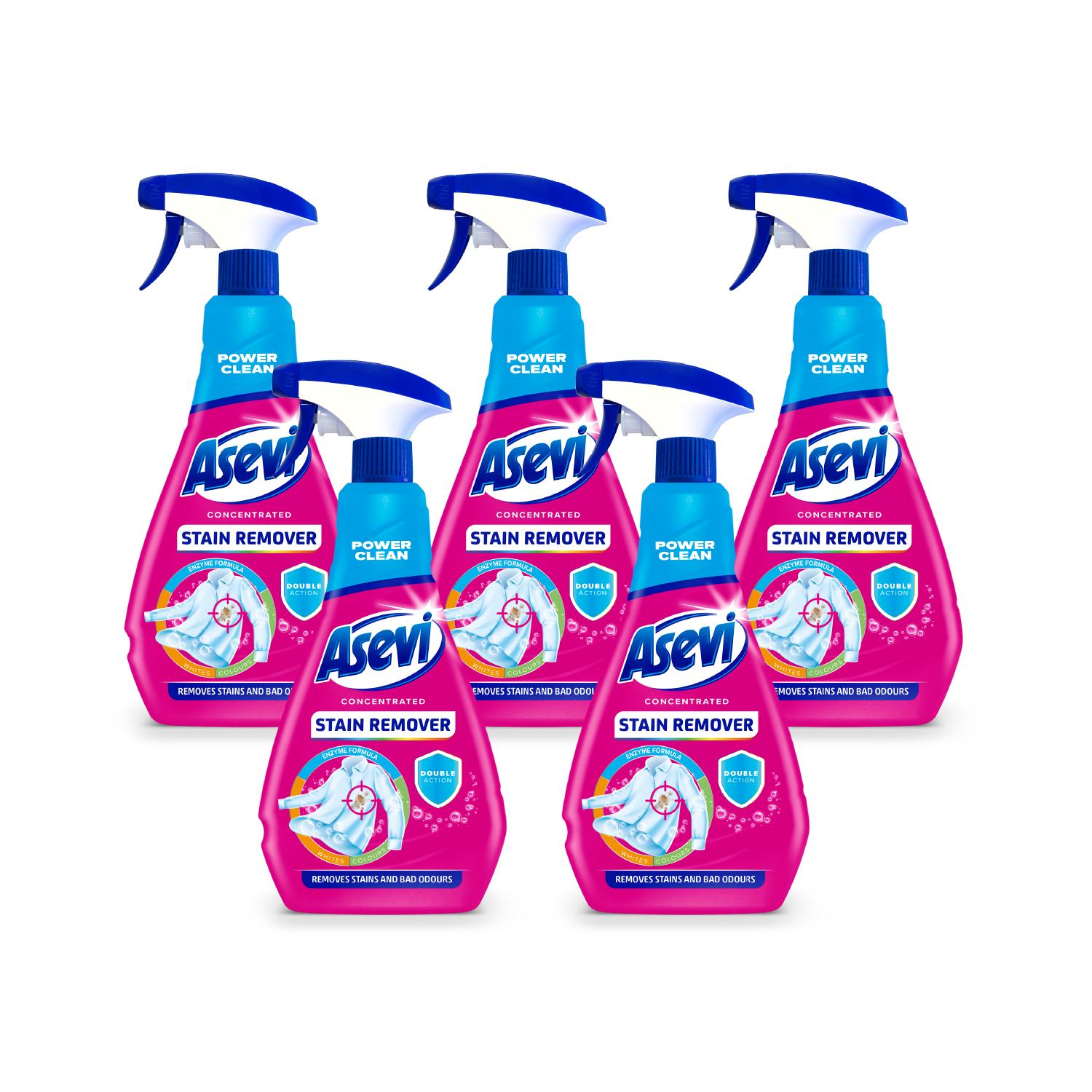 Asevi Stain Remover Spray - Pack of 5 x 720ml