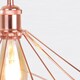 image 7 of Set of 2 Copper Geometric Pendant Light Fittings | Black | Copper | 2