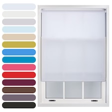 110cm Wide Daylight Roller Blind 165cm Drop | White | White