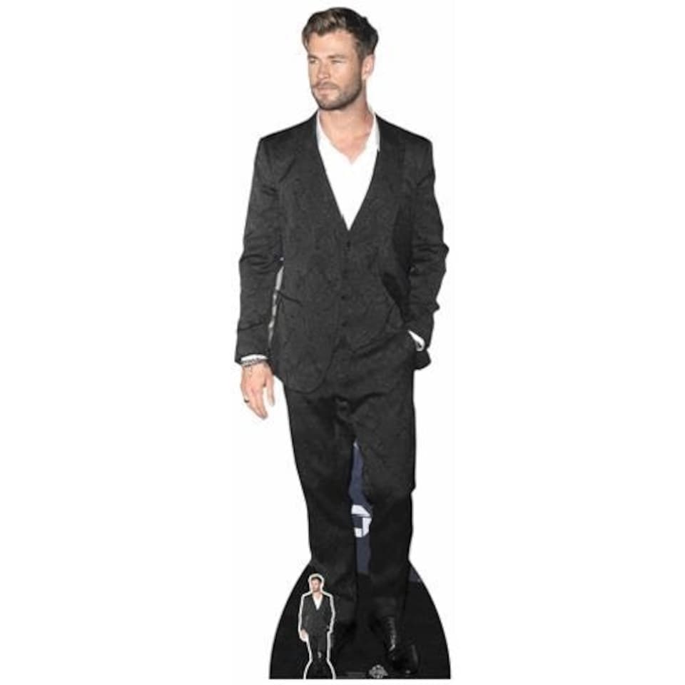 image 1 of Chris Hemsworth White Shirt Lifesize Cardboard Cutout 190cm