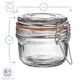 image 3 of Argon Tableware Glass Storage Jar - 125ml - 4 Colour Seals Airtight Kitchen Storage Container Preserving Jar