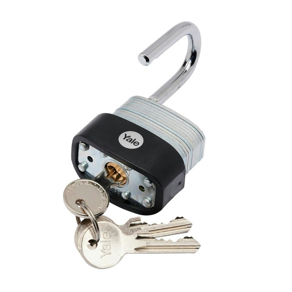 image 1 of YALE LAMINATED STEEL PADLOCK 40MM (PACK OF 3)