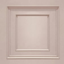 Belgravia Amara Wood Panel Vinyl Textured Wallpaper - Blush Pink - 10m x 53cm Pink