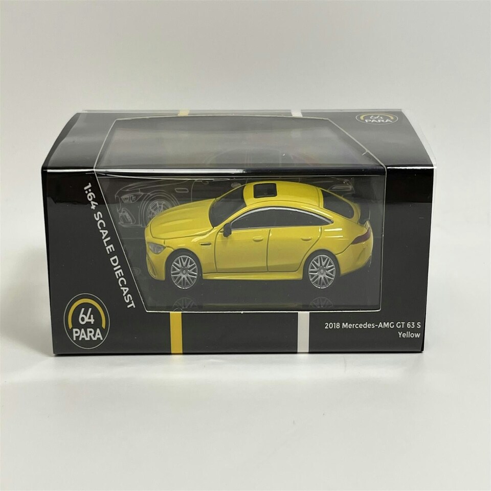 image 1 of 2018 Mercedes AMG GT 63S Yellow RHD 1:64 Scale Paragon 65285