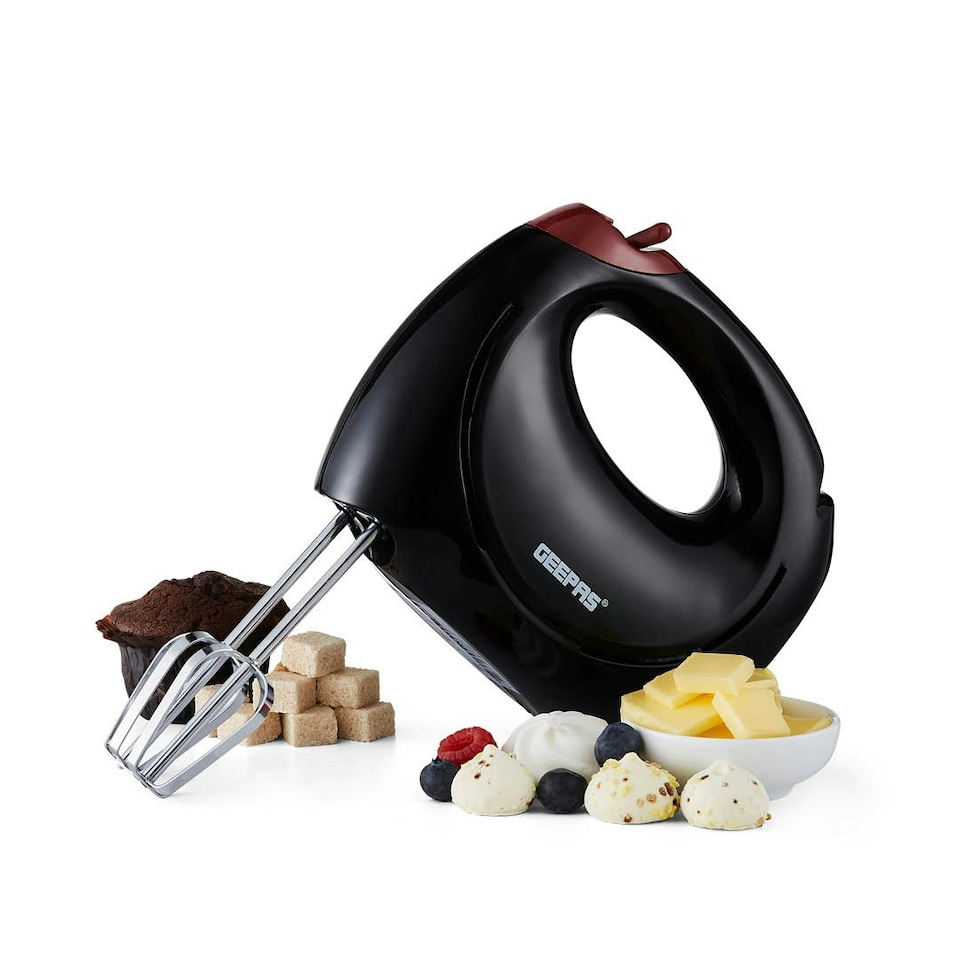 image 1 of GEEPAS 150W Hand Mixer - Electric Whisk Black