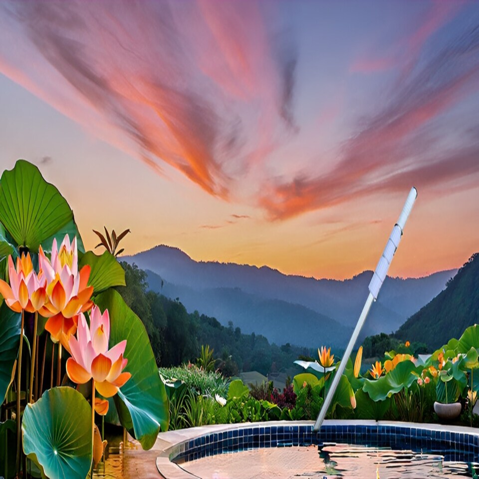 image 1 of Deep Blue 2.4m Smooth Telescopic Pool Pole - 2x120cm Lightweight Design