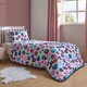 image 2 of OHS Reversible Coverless 10.5 Tog Soft Plush All Year Round Duvet Cover and Pillowcase Bedding Set Pink | Leopard | Single
