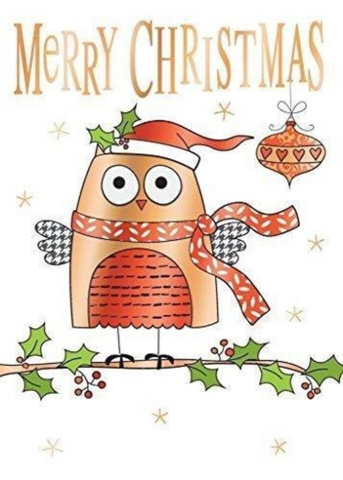 Merry Christmas Quality Embossed Open Christmas New Second Nature Card