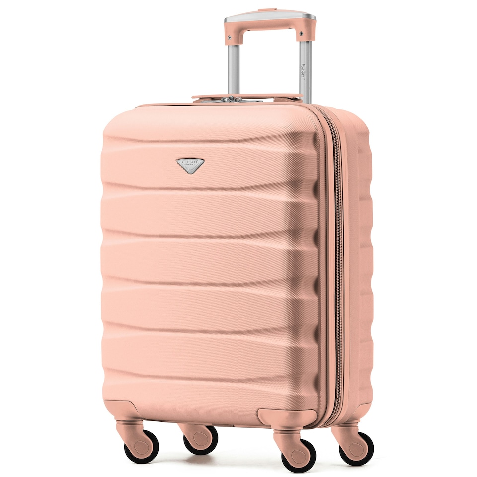image 1 of 55x40x20cm Ryanair (Priority) TUI, Carry on Cabin Suitcase Hard Shell Approved for 60+ Airlines Pink | Rose | Cabin Bag