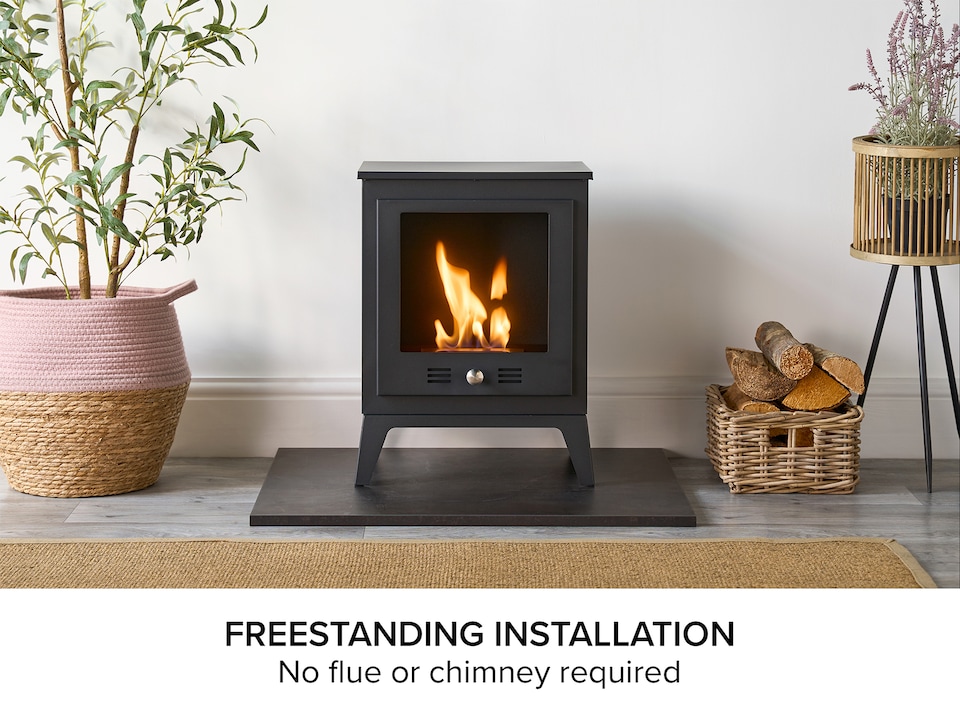 image 1 of Sureflame Carino Bio Ethanol Stove in Black