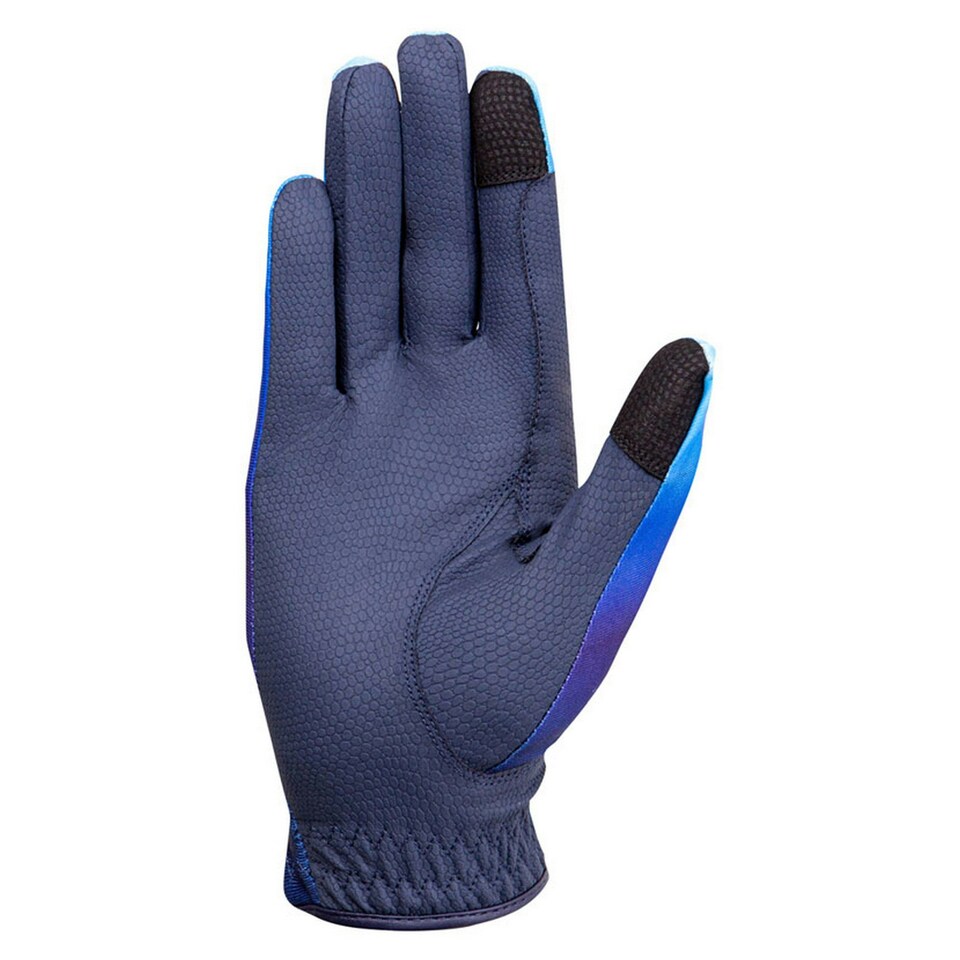 image 1 of Hy Ombre Riding Gloves - Navy/Ocean Blue - XS Blue | XS