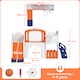 image 7 of AIYAPLAY 7 in 1 Toddler Slide Set, Frog Theme Playset with Basketball Hoop | Orange | Orange & White | 176L x 150W x 94H cm