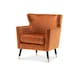image 3 of Velvet Orange Alessia Accent Chair