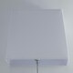 image 4 of Modern Rectangle Linen Light Shade Table or Floor lamps 13 inch Cream