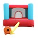 image 2 of Happy Hop Bouncy Castle with Safety Enclosure