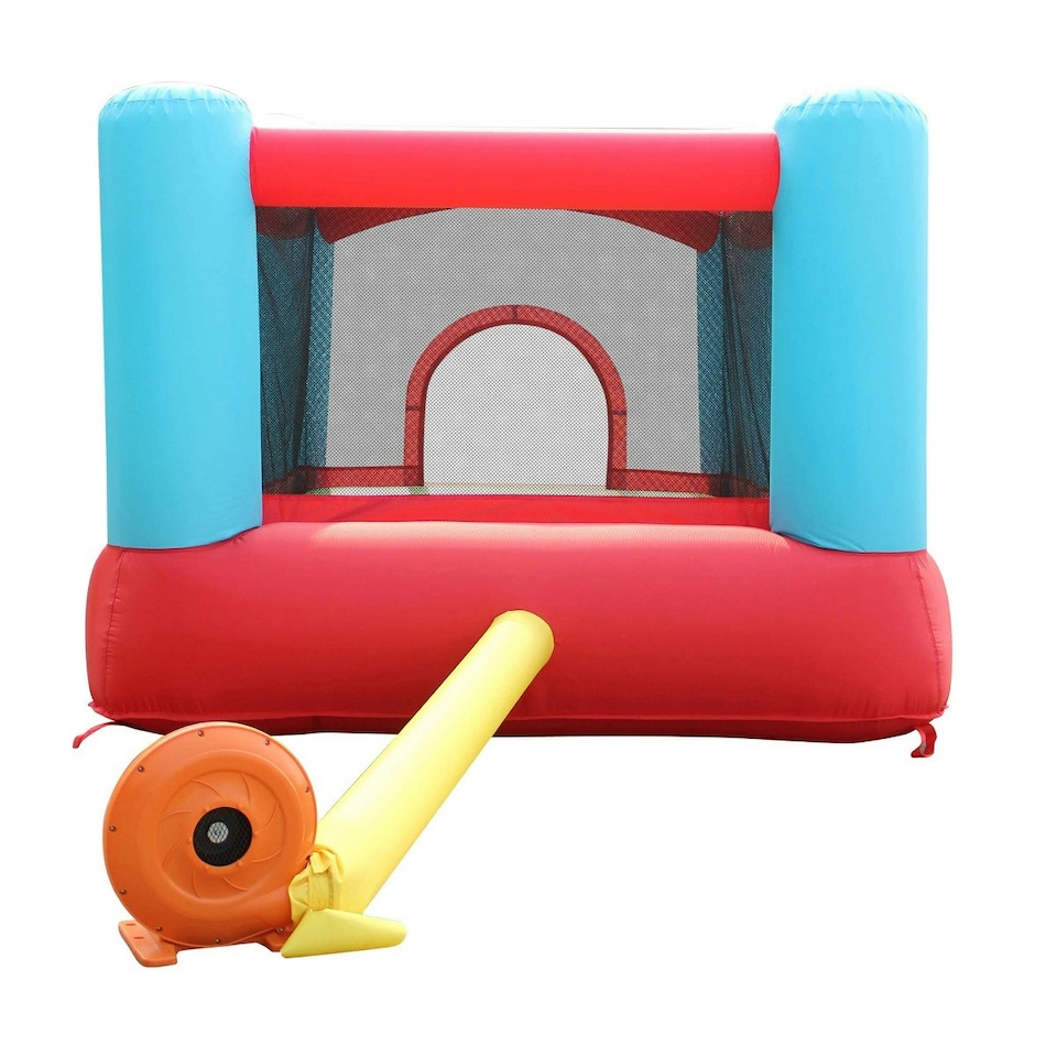image 1 of Happy Hop Bouncy Castle with Safety Enclosure