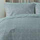 image 3 of Copenhagen Home Arri Ocean Blue Reversible Duvet Cover and Pillowcase Set - Double