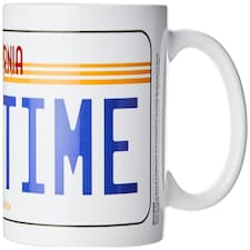 BACK TO THE FUTURE (LICENSE PLATE) MUG - Coffee Mugs N/A