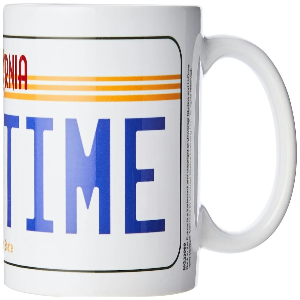 BACK TO THE FUTURE (LICENSE PLATE) MUG - Coffee Mugs N/A