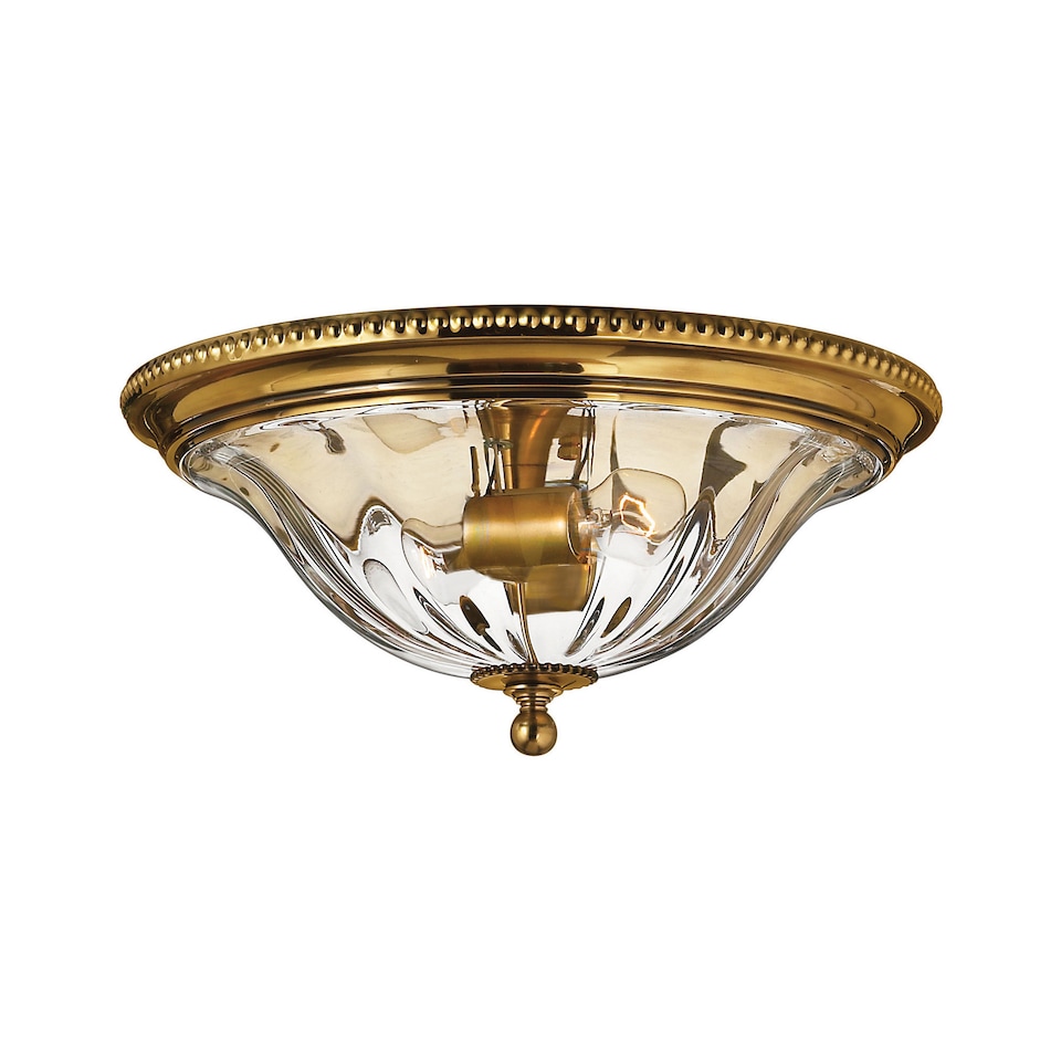 image 1 of Cambridge 2 Light Flush Mount Ceiling Light Burnished Brass, E27