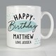 image 5 of Personalised Happy Birthday Mug White