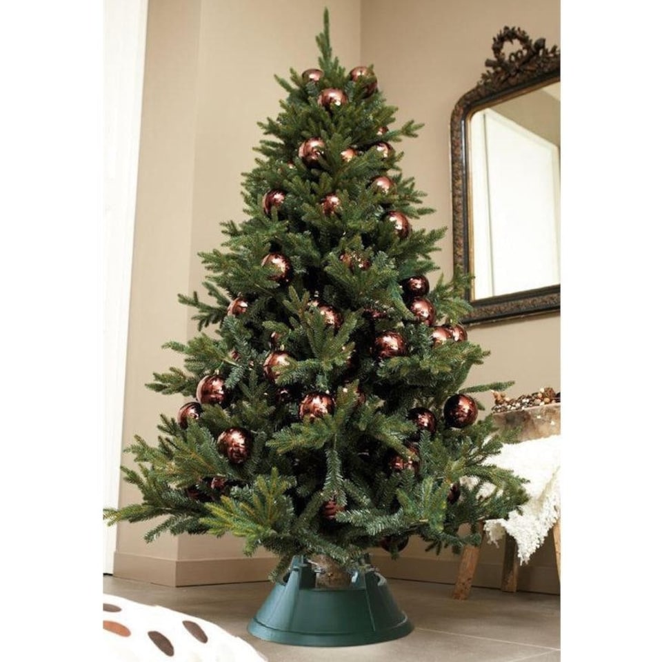 image 1 of Elho Nordman Green Christmas Tree Stand for Real Trees up to 13ft Tall