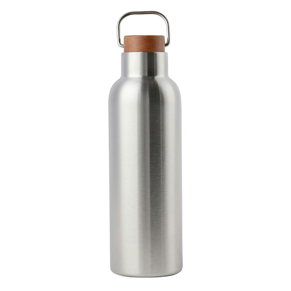 image 1 of Vinga Ciro Recycled 800ml Insulated Water Bottle - Steel - One Size Grey | One Size