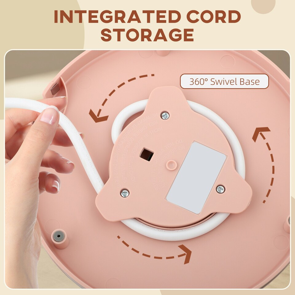 image 1 of HOMCOM Electric Kettle, Fast Boil, 1.7L, 3kW, Auto Shut-off, Light Pink