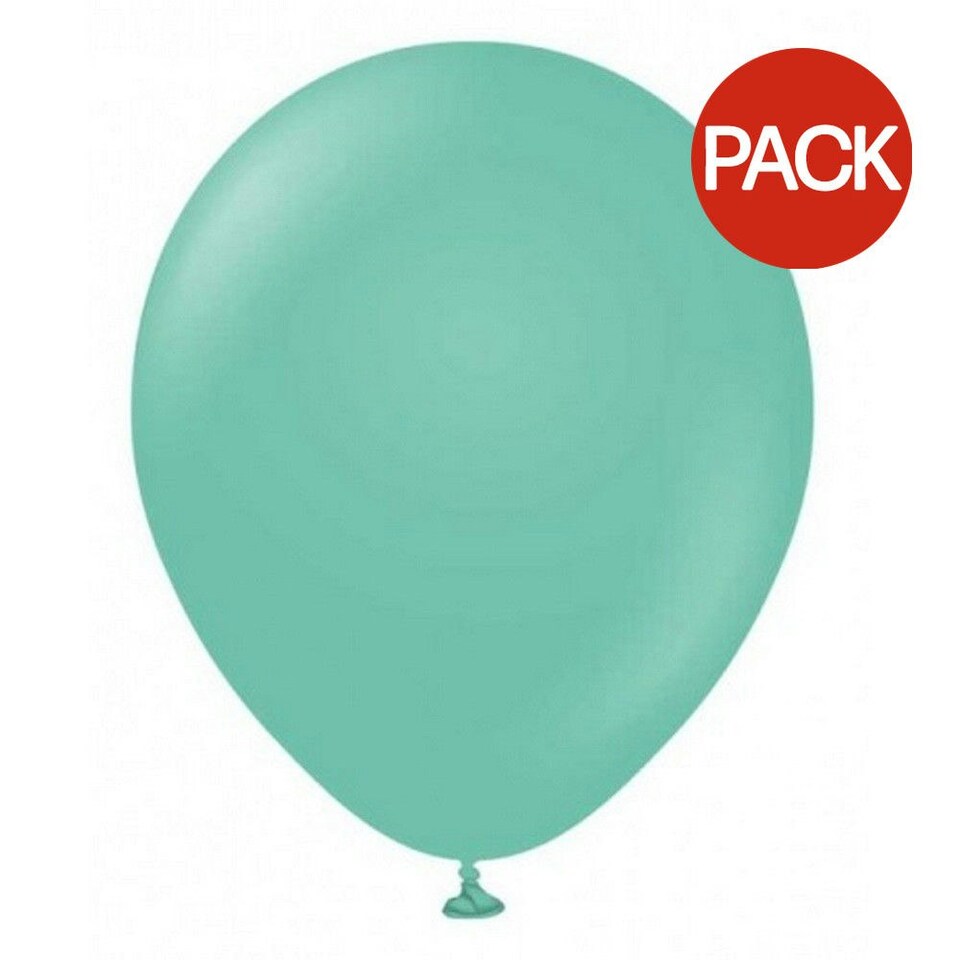 image 1 of Globos Latex Balloons (Pack of 100) - Light Green - One Size