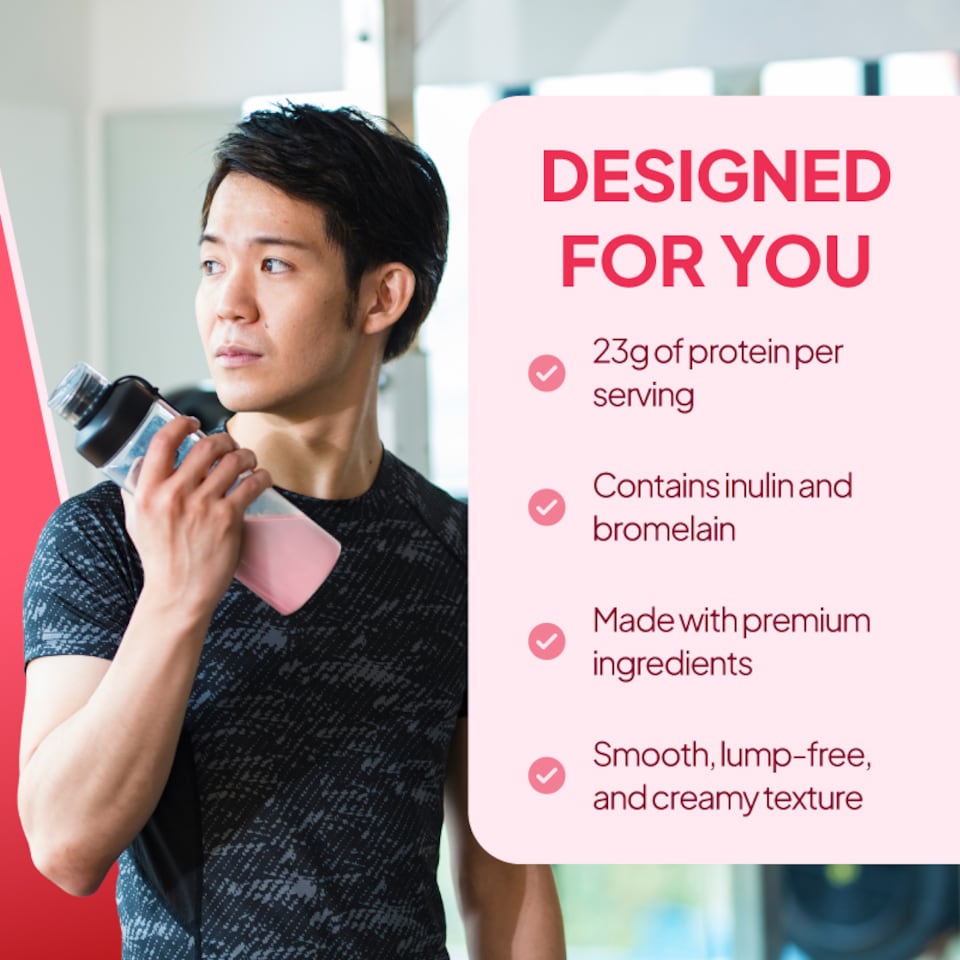 image 1 of Strawberry Whey Protein Powder