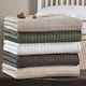 image 5 of Super King Size Waffle Throw Blanket Bedspread 250 x 260cm - 100% Cotton Grey | Dove Grey