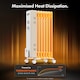 image 4 of VonHaus Oil Filled Radiator 7 Fin Portable Electric Heater