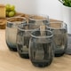 image 10 of Linka Coloured Glasses Sets Glassware Cup Tall Short Cocktail Tumblers | Multi | Dark Grey 380ml + 500ml