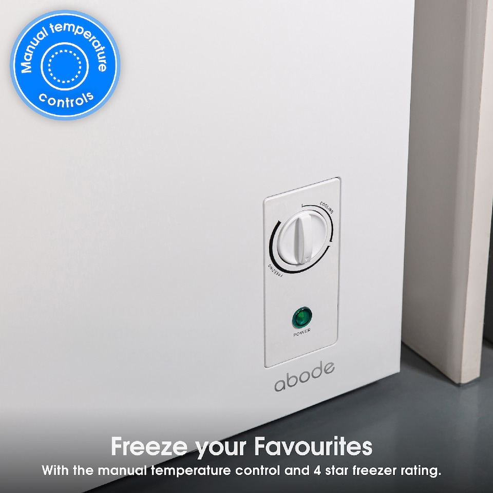 image 1 of Abode A198CF0E1W Chest Freezer 198L White Suitable for Garages & Outbuildings