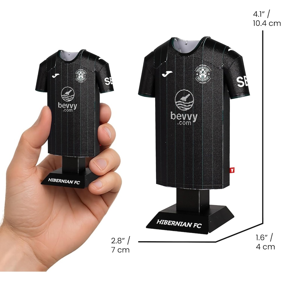 image 1 of RadStuff Metal Alloy Football Shirt - Hibernian FC Third Kit 2025/26