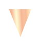 image 1 of Oaktree Metallic Solid Colour Bunting - Rose Gold - One Size