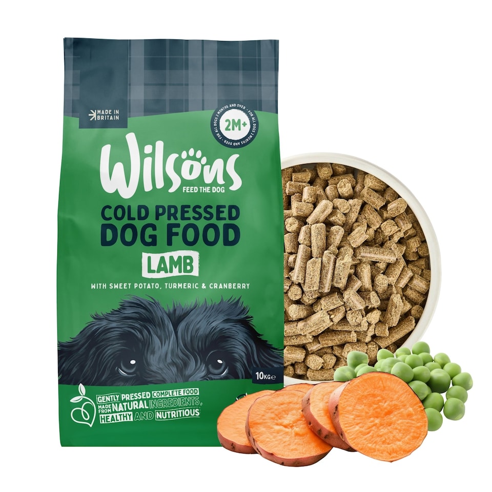 image 1 of Wilsons Lamb Cold Pressed Dog Food Natural Protein Balanced Nutrition Diet - 2kg bag