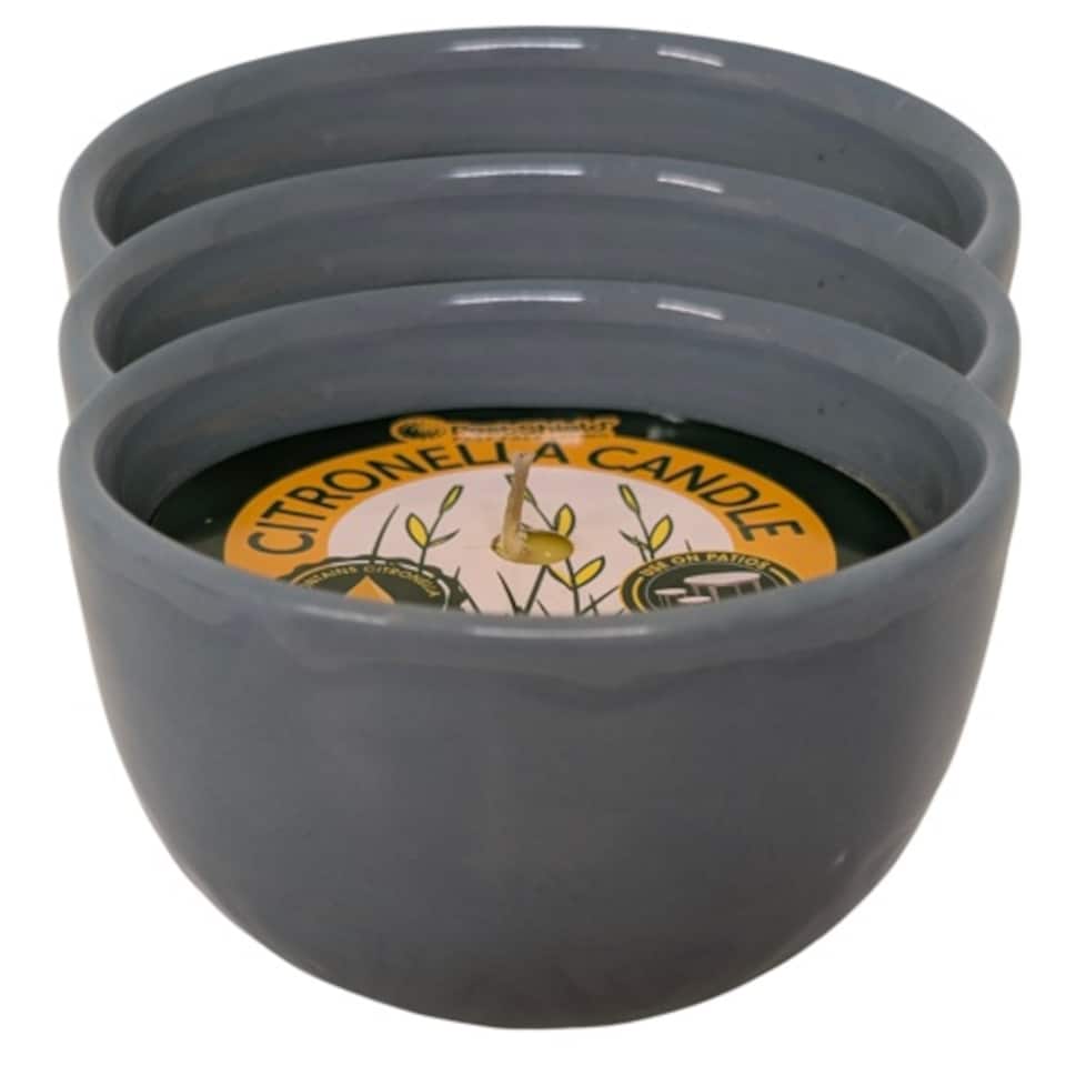 Citronella Ceramic Candles (Blue) | Blue | 3 - Blue | One Size | 3