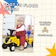 image 6 of HOMCOM Ride On Tractor Toddler Walker Foot To Floor Slider 12-36 Months Yellow