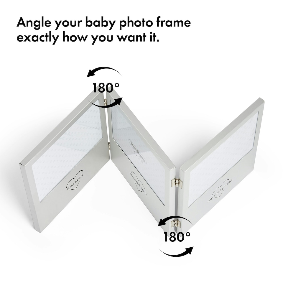 image 1 of VonHaus Baby Scan Photo Frame Multi-Photo Picture Frame Triple Photo