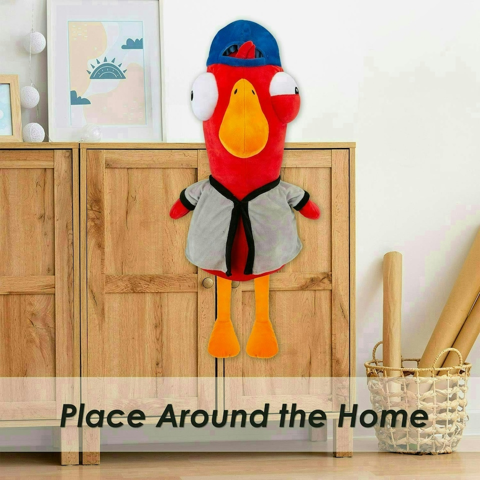 image 1 of Baseball Goose Goose Duck Soft Toy Cute Plushie Huggable Cuddly 52cm Red